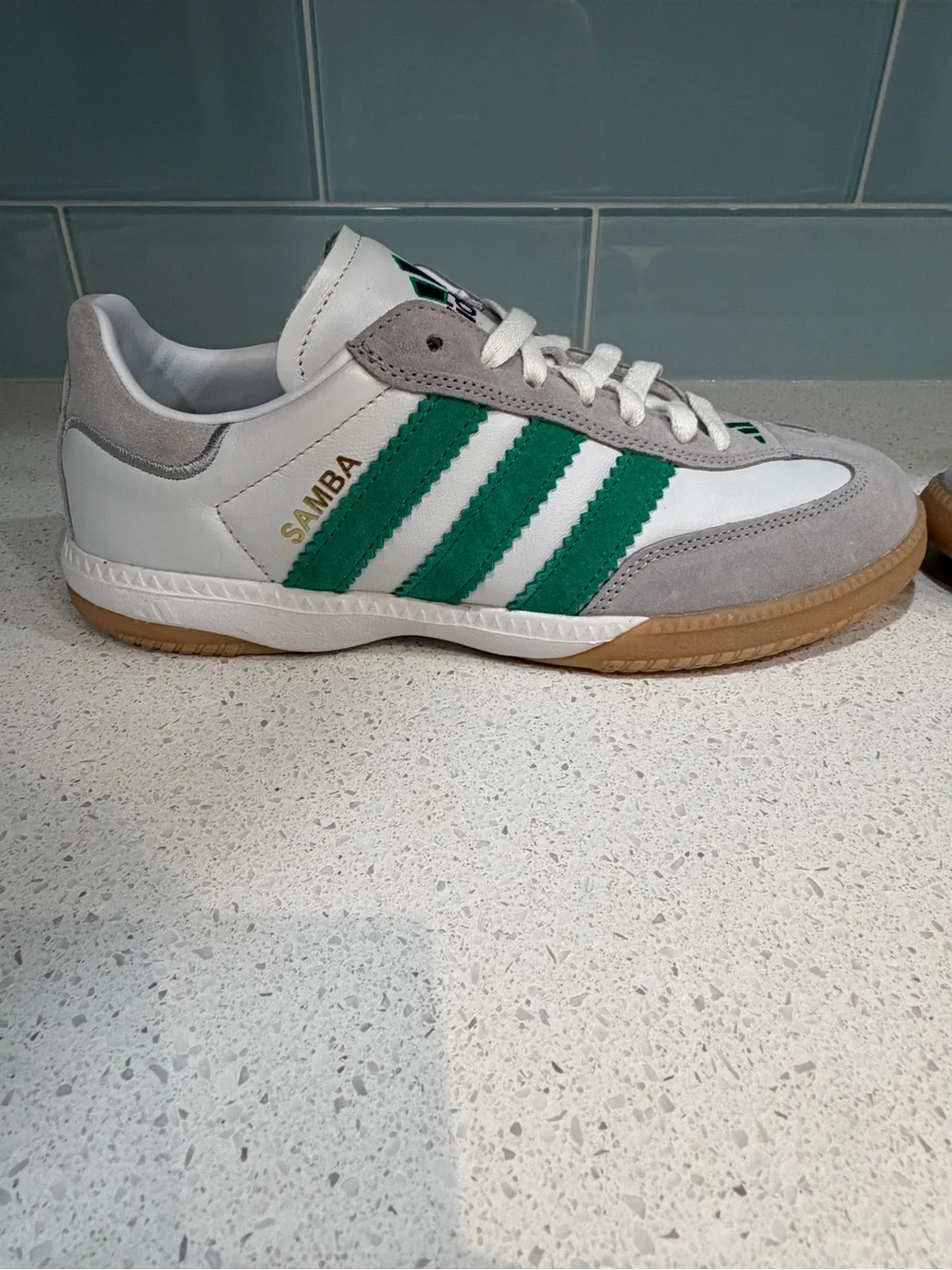 Adidas Samba MN ID3922 Cloud White Green Gum Men’s US 8 Women’s 9-9.5 Premium - Picture 4 of 14
